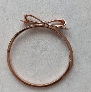 Kate Spade rose gold bow bracelet